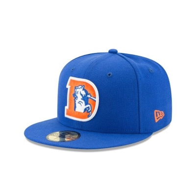 Blue Denver Broncos Hat - New Era NFL Classic Logo 59FIFTY Fitted Caps USA5980671